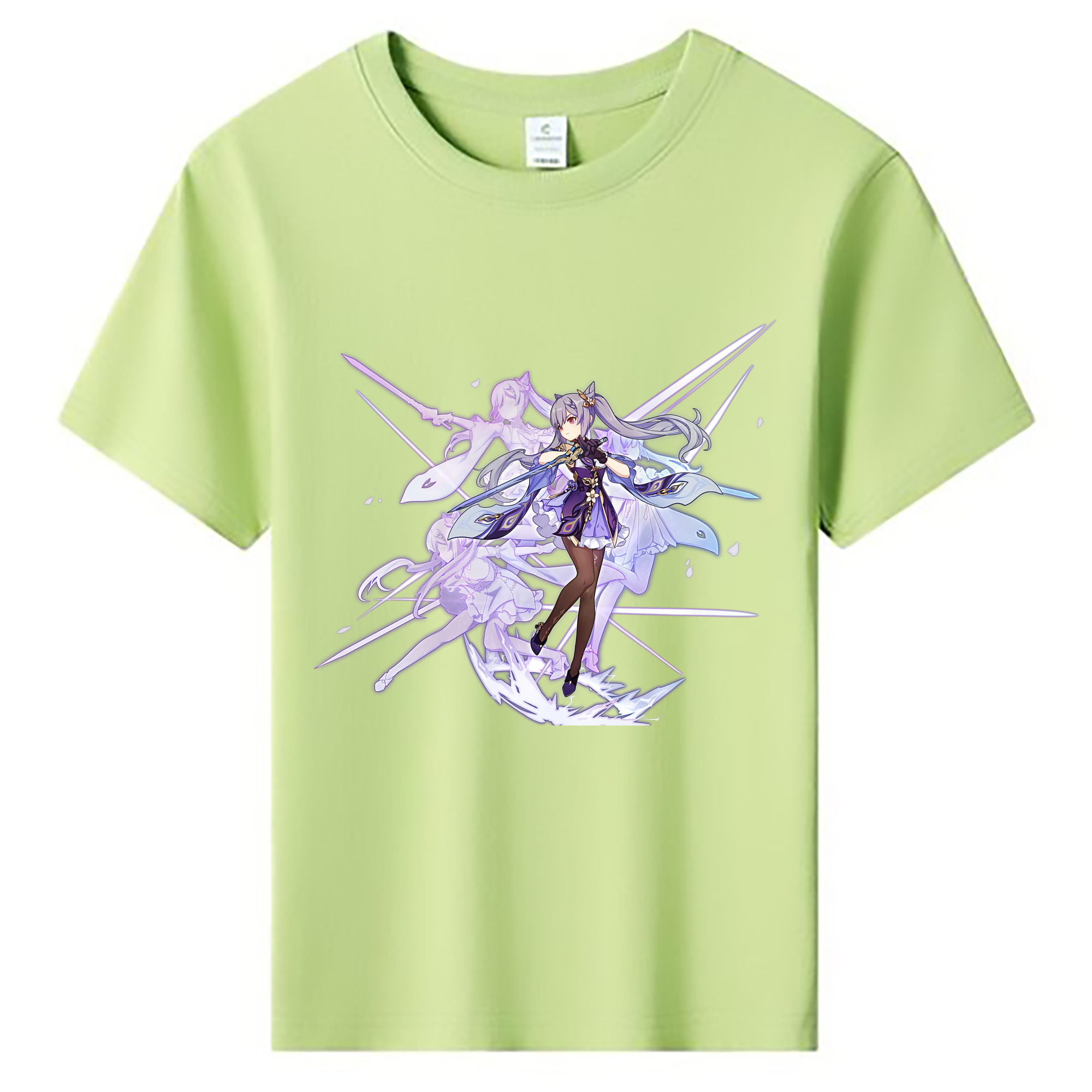 げんし神 刻晴 こくせい genshin Kokusei 綿100％キッズTシャツ（フロントプリント）